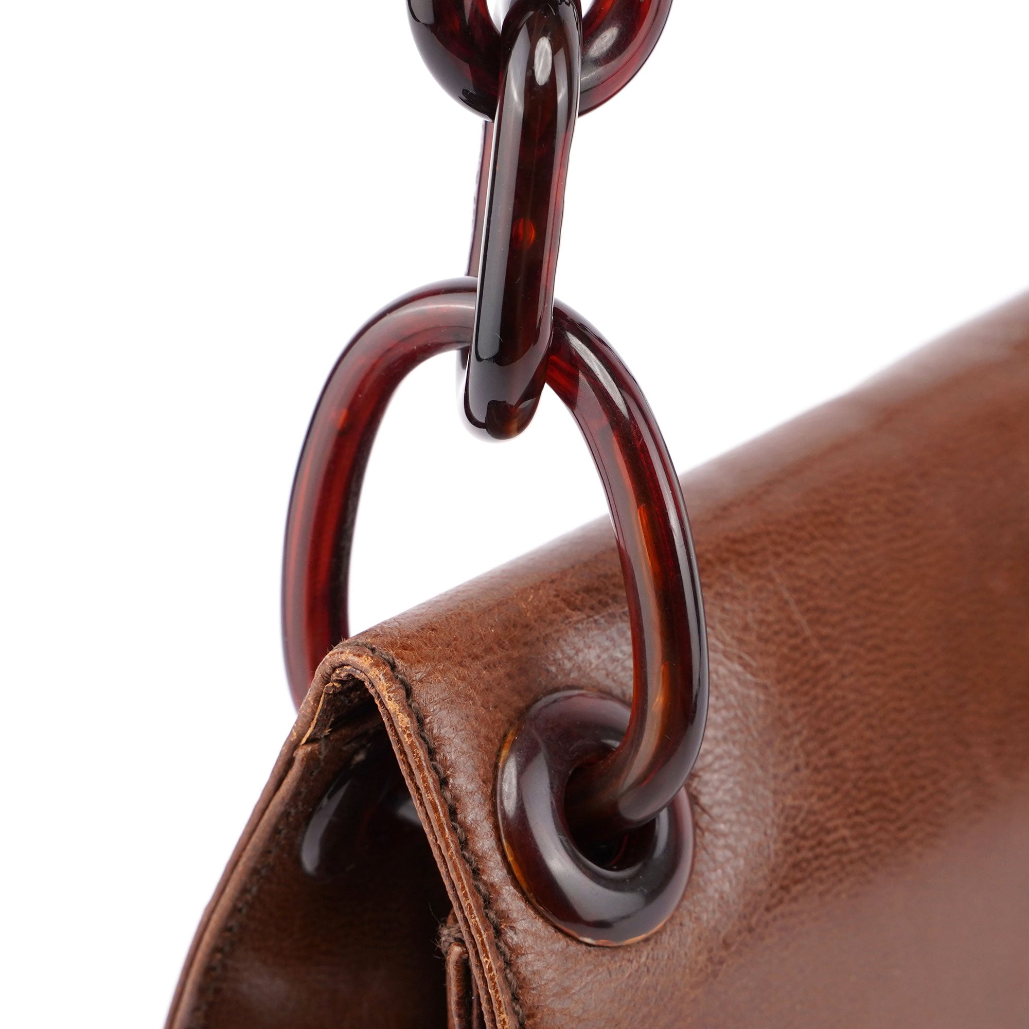 1996 Brown Madras Swing Shoulder Bag