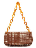 1996 Brown Tessuto Swing Shoulder Bag