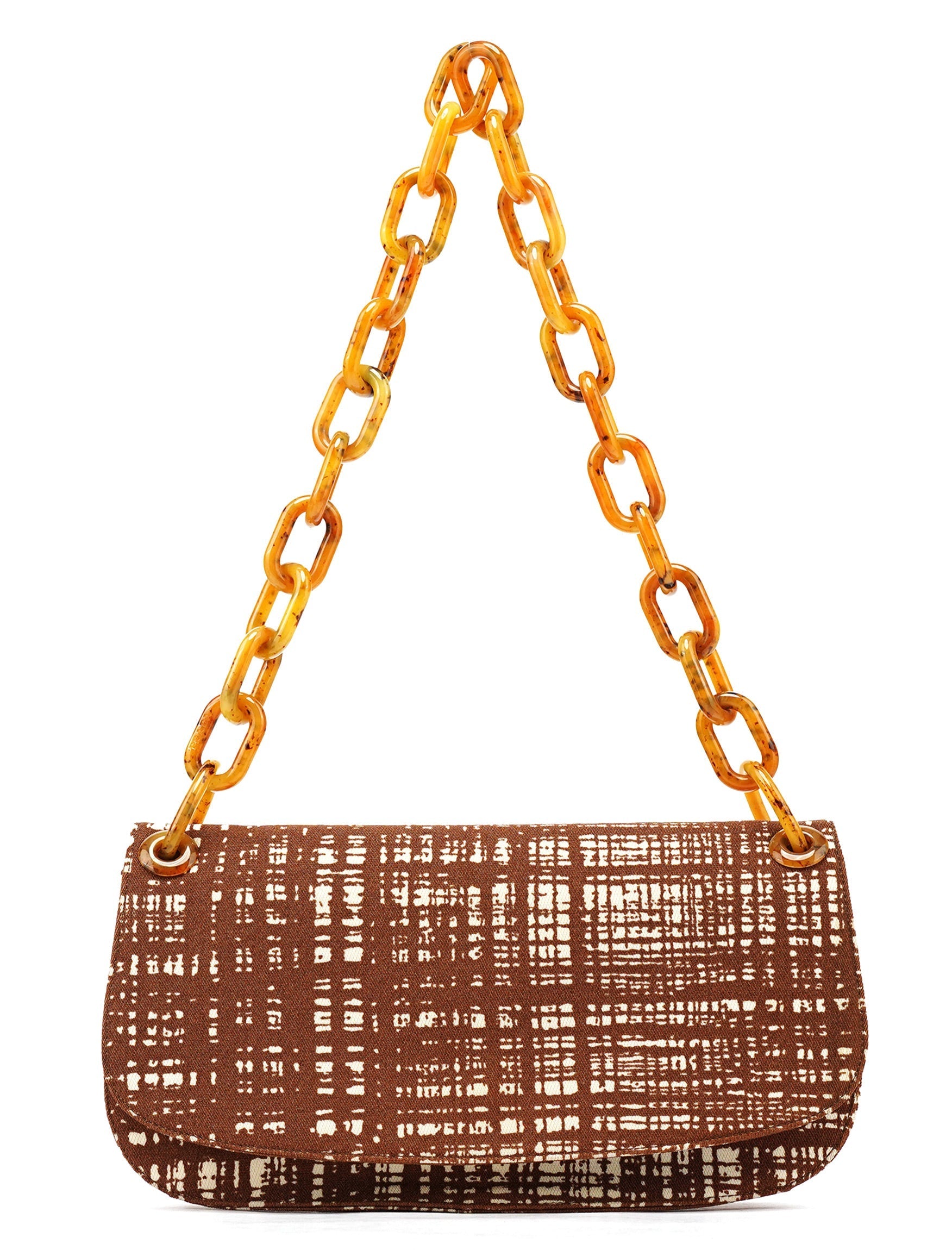 1996 Brown Tessuto Swing Shoulder Bag