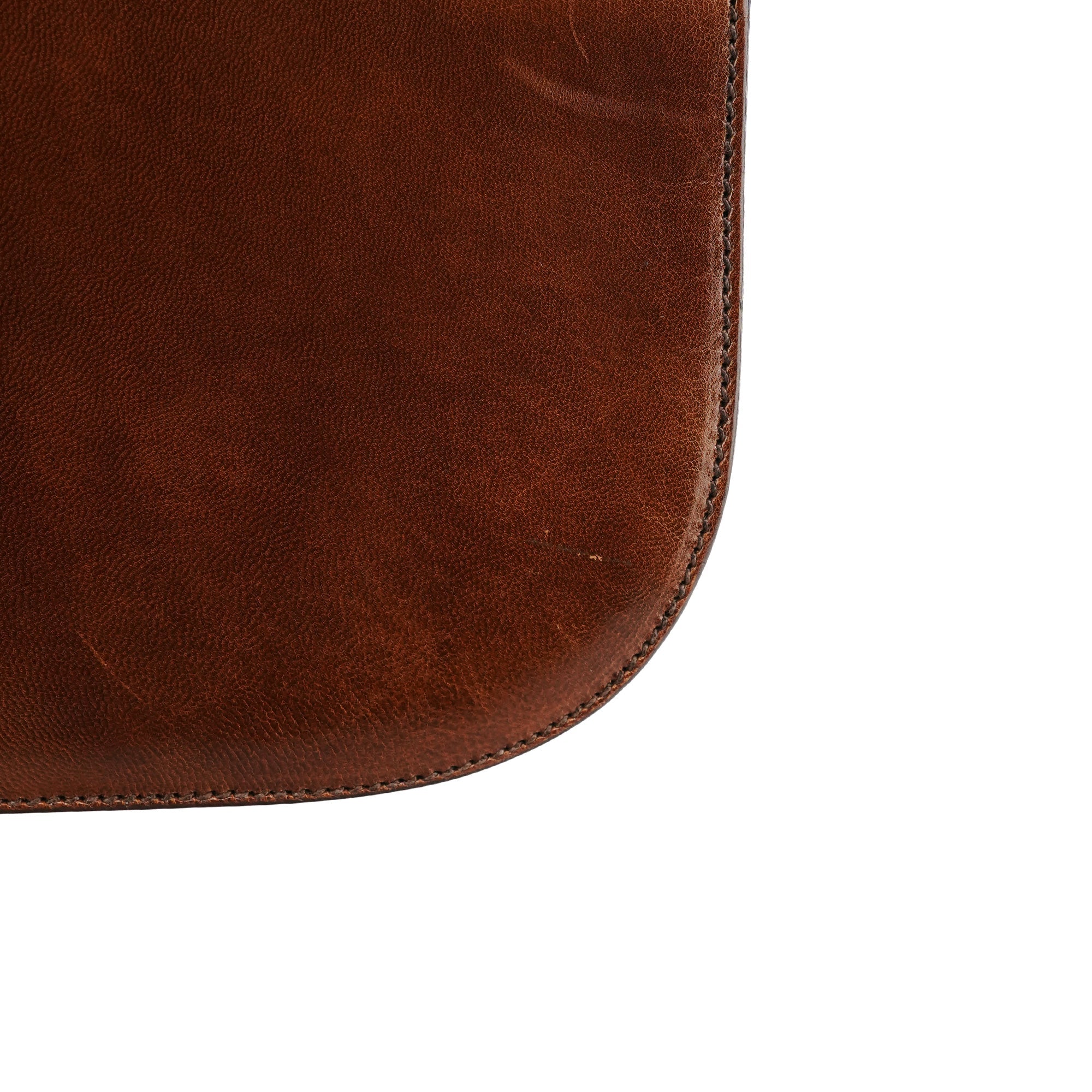 1996 Light Brown Madras Swing Handbag