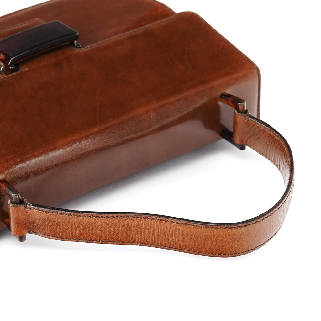 1996 Light Brown Madras Swing Handbag