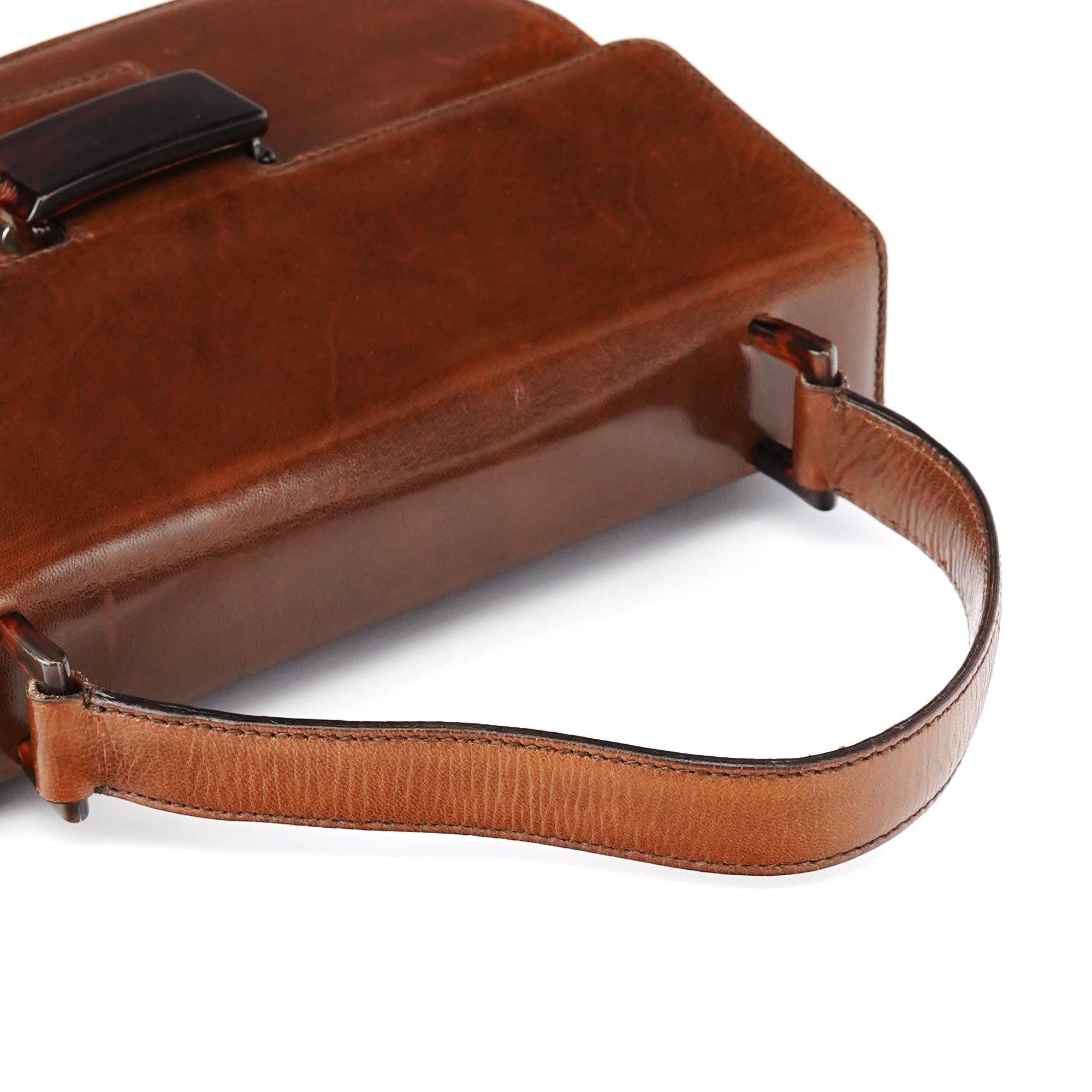 1996 Light Brown Madras Swing Handbag