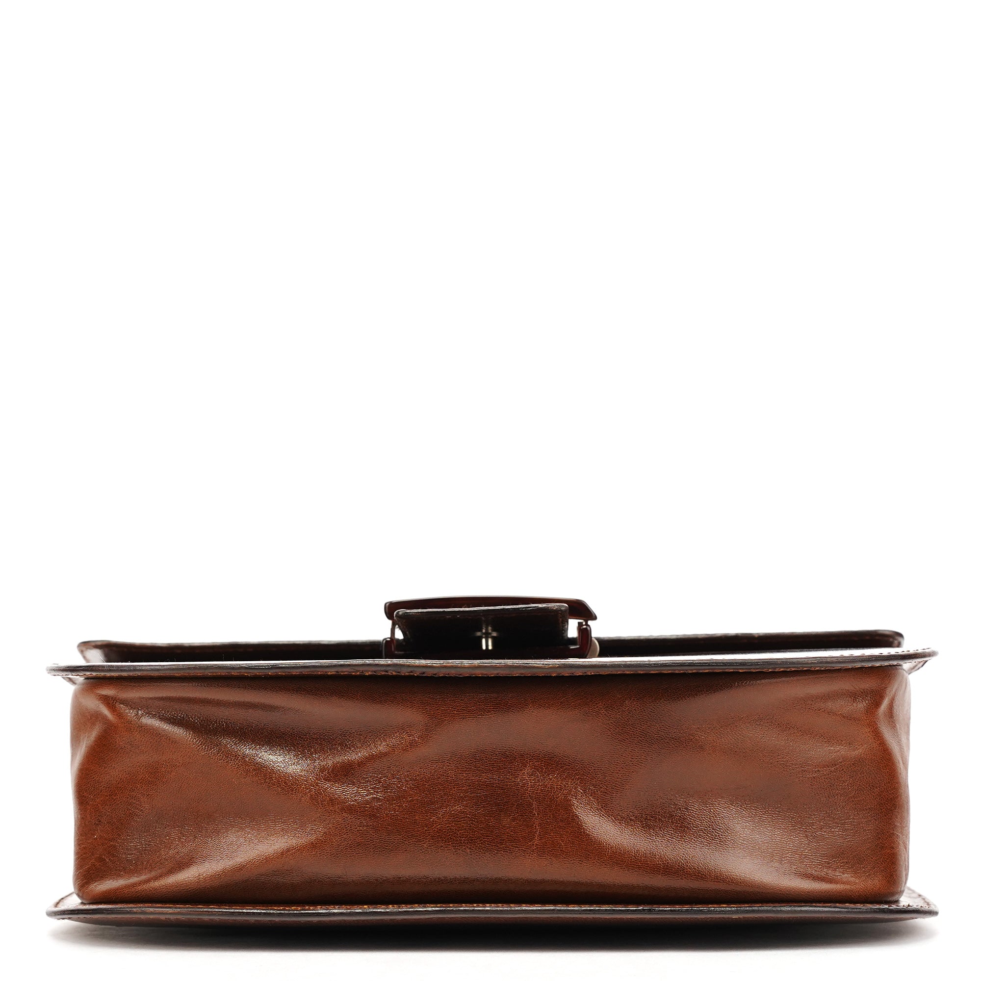 1996 Light Brown Madras Swing Handbag