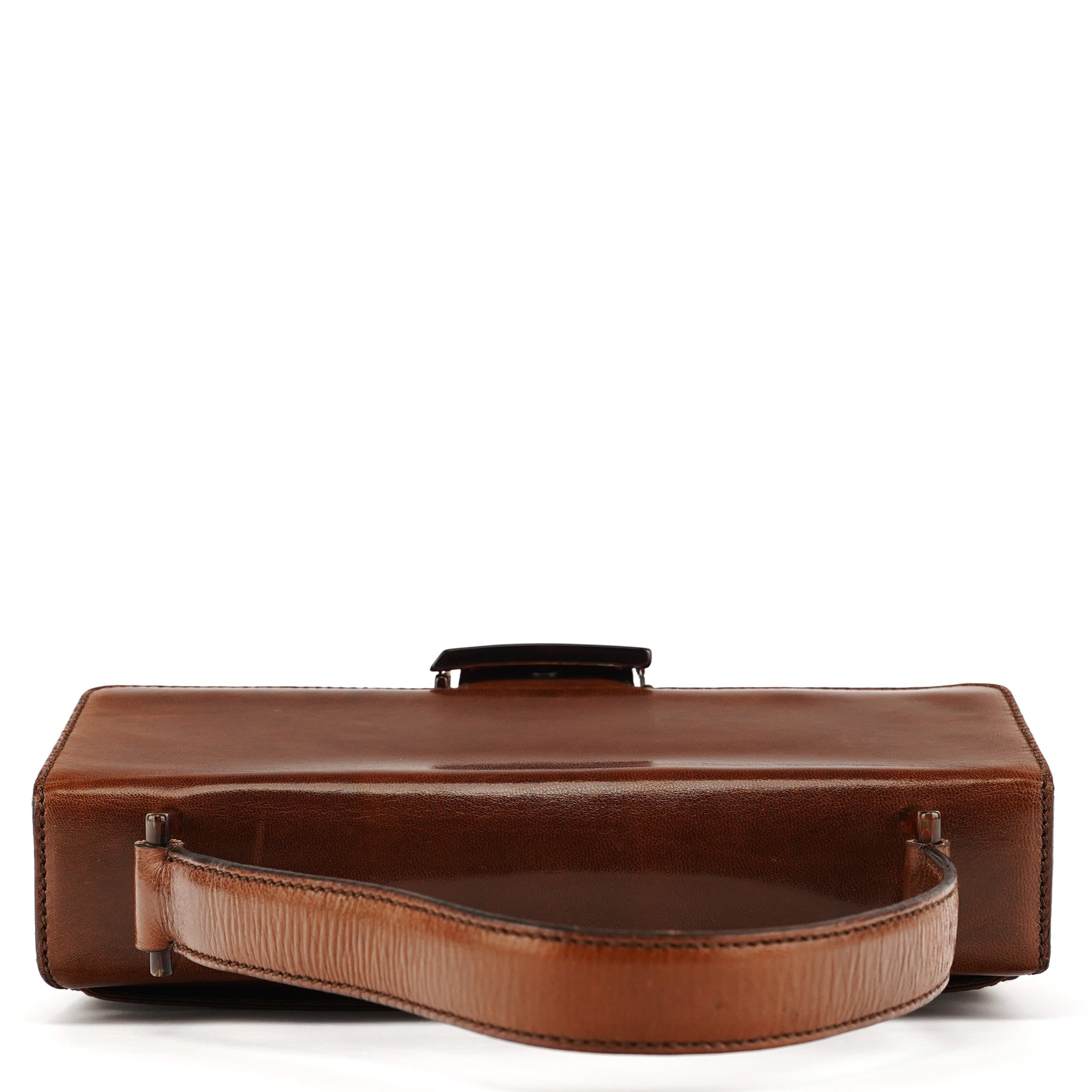 1996 Light Brown Madras Swing Handbag