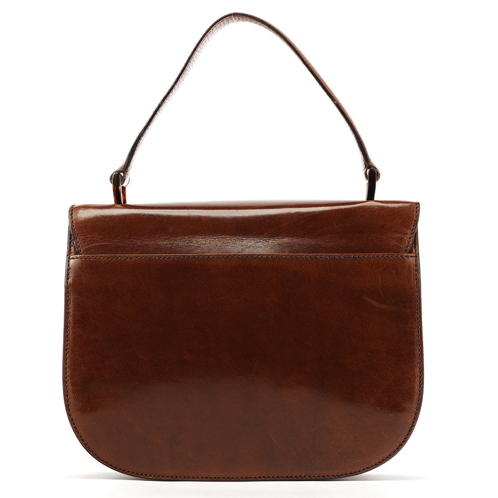 1996 Light Brown Madras Swing Handbag