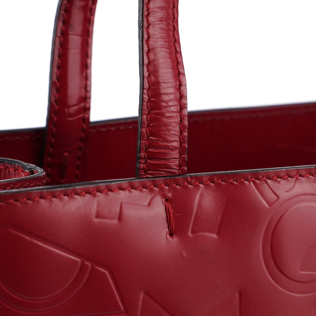 1997 Burgundy Spazzolato Embossed Tote
