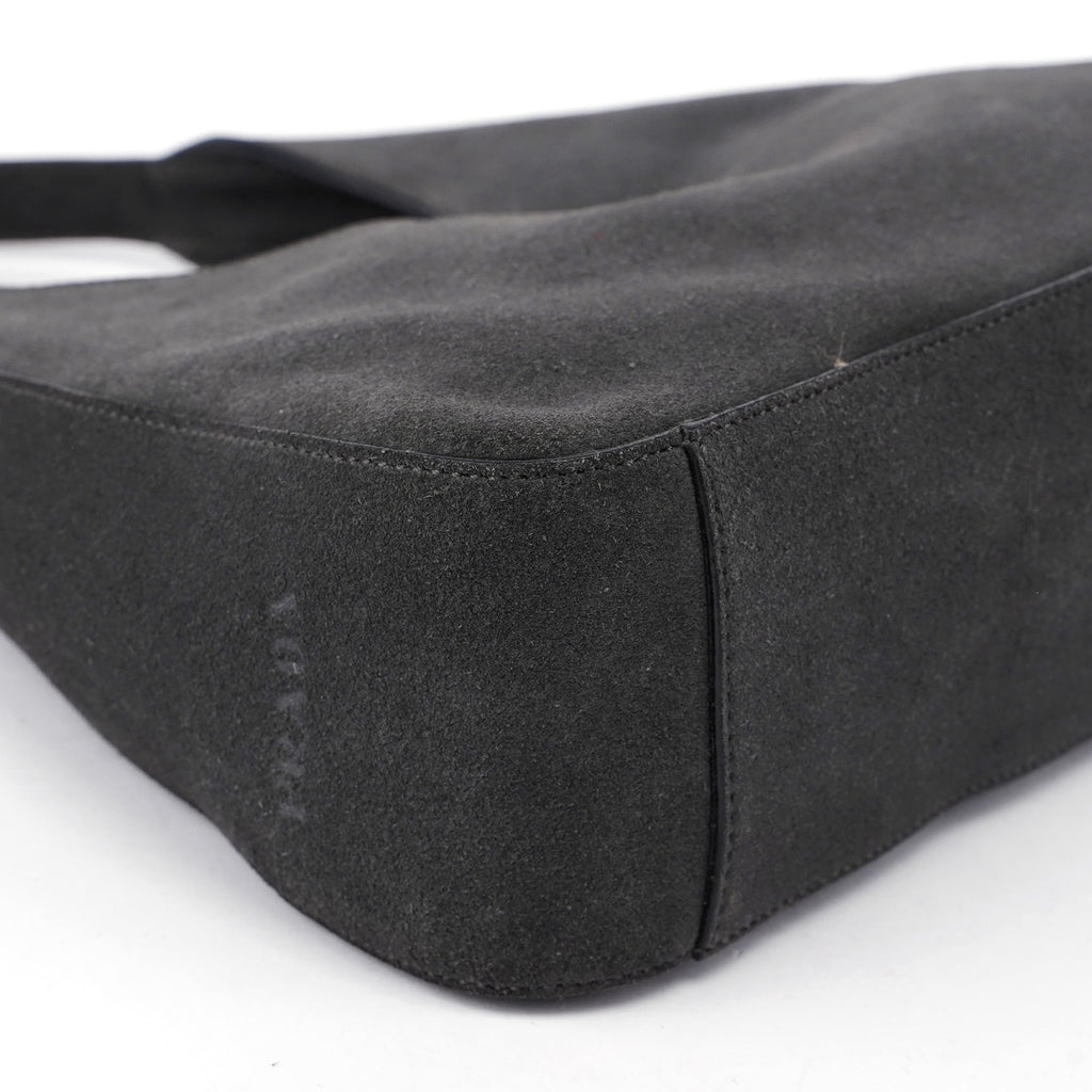 1998 Anthracite Suede Asimetric Bag
