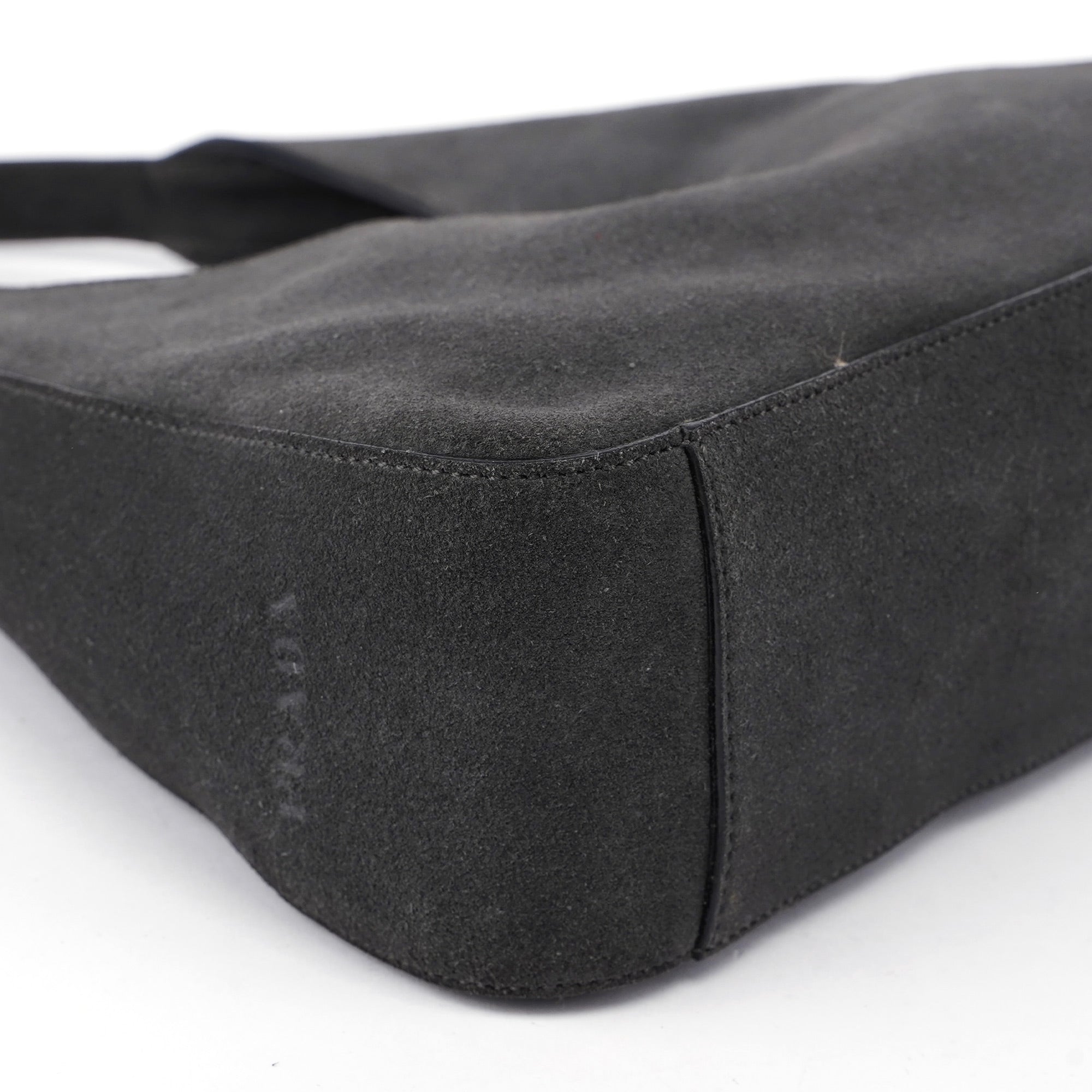 1998 Anthracite Suede Asimetric Bag