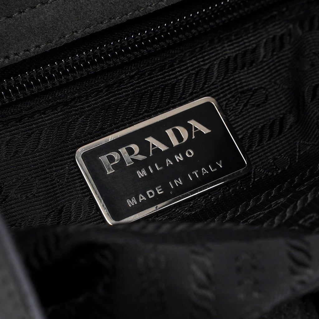 1998 Anthracite Suede Asimetric Bag
