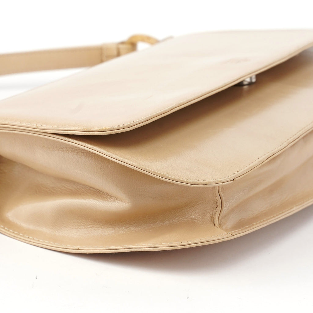 1998 Beige Madras Swing Shoulder Bag