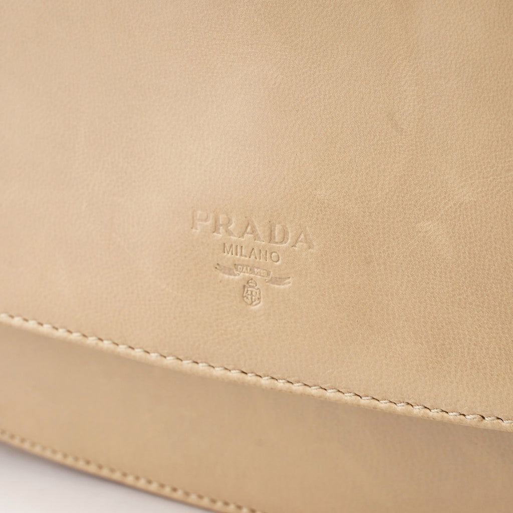 1998 Beige Madras Swing Shoulder Bag