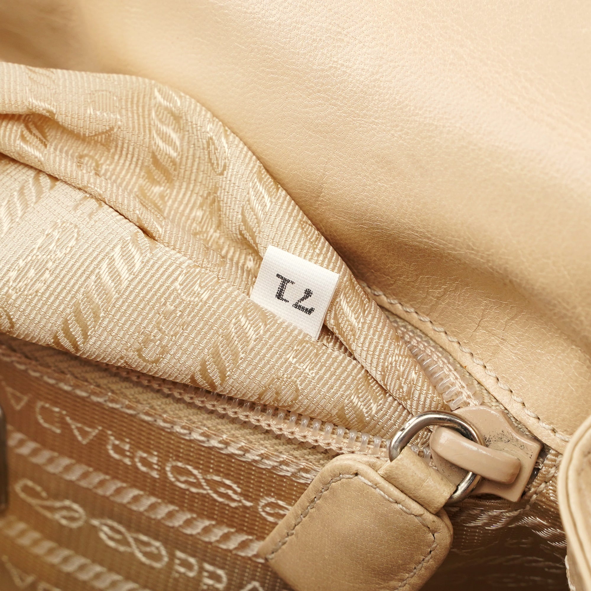 1998 Beige Madras Swing Shoulder Bag