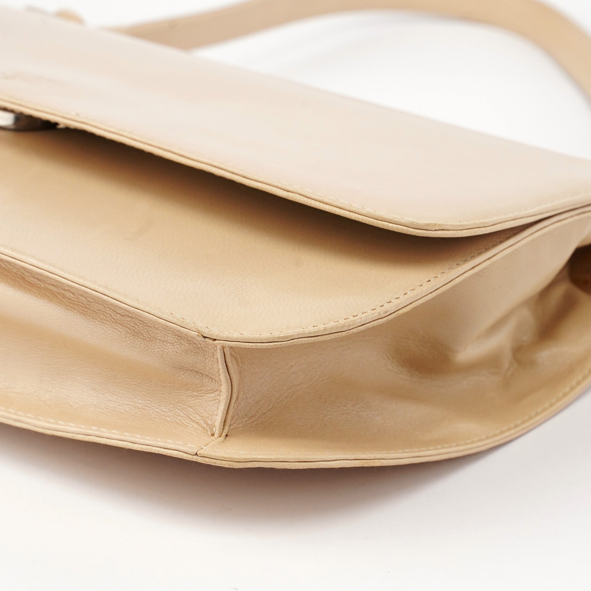 1998 Beige Madras Swing Shoulder Bag