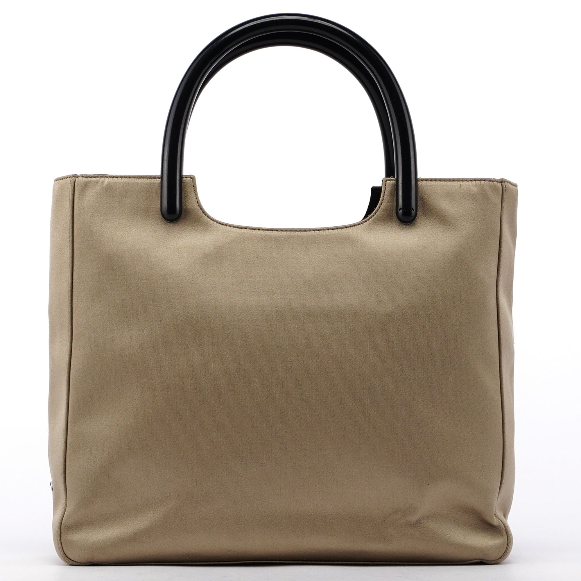 1998 Beige Satin Plastic Tote