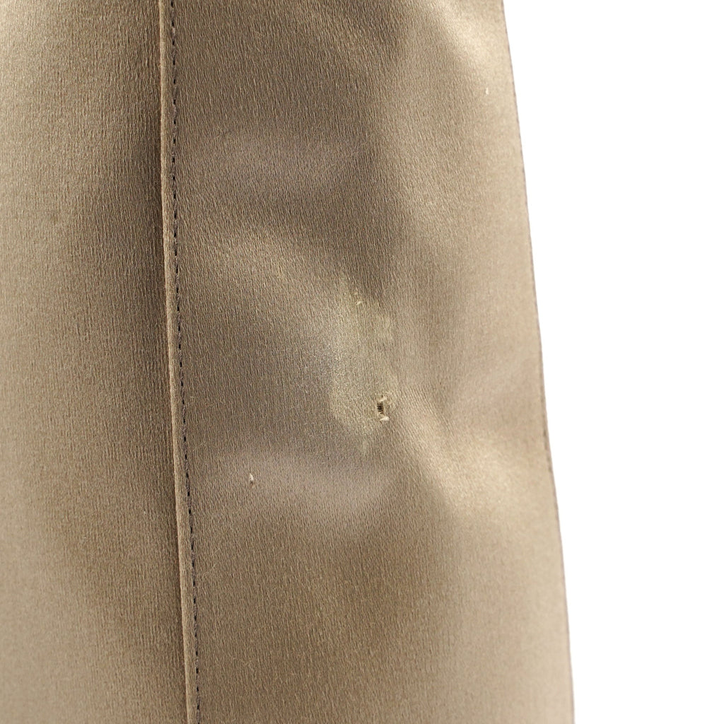 1998 Beige Satin Plastic Tote