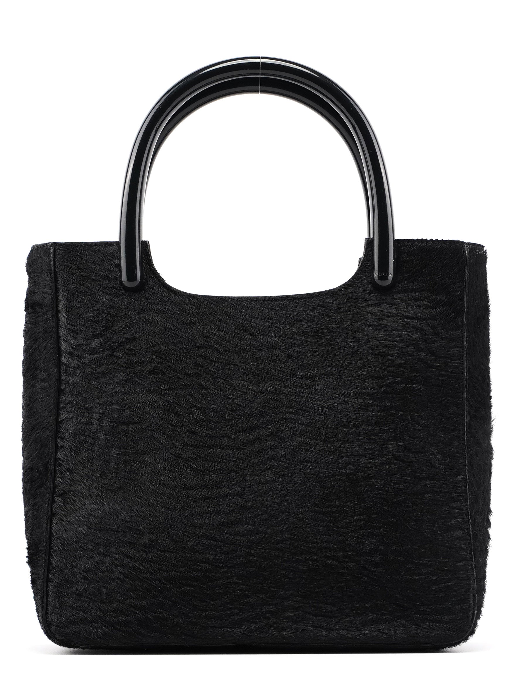 1998 Black Astrakhan Plastic Tote