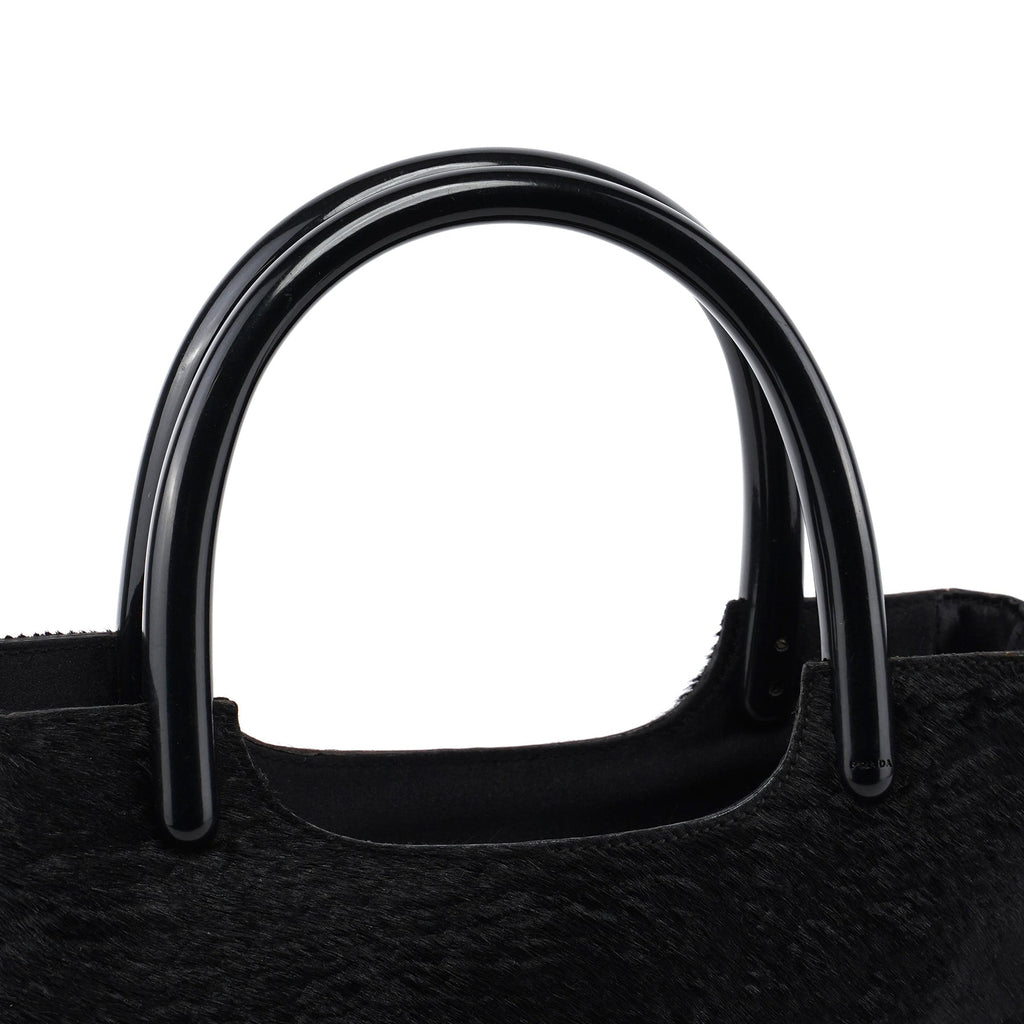 1998 Black Astrakhan Plastic Tote