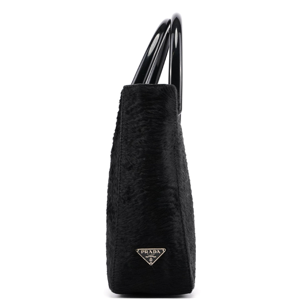 1998 Black Astrakhan Plastic Tote