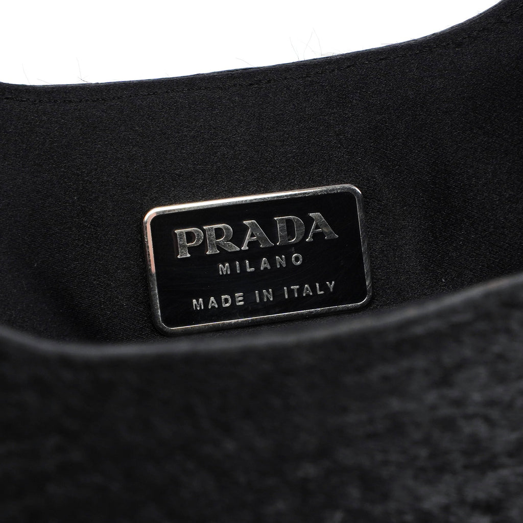 1998 Black Astrakhan Plastic Tote