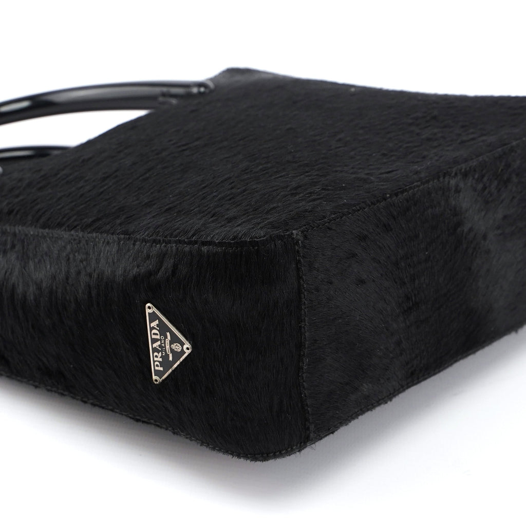1998 Black Astrakhan Plastic Tote