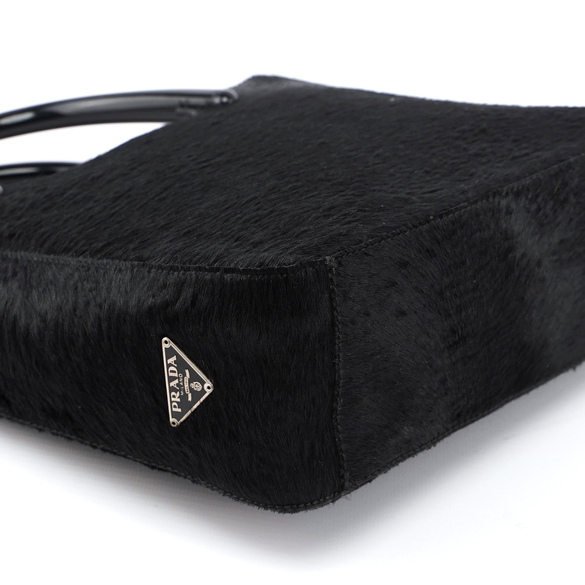 1998 Black Astrakhan Plastic Tote