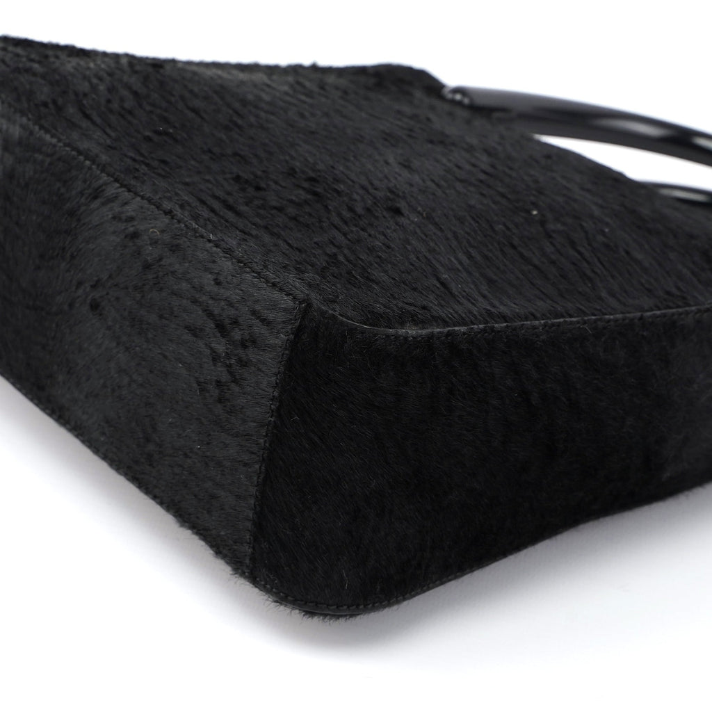 1998 Black Astrakhan Plastic Tote