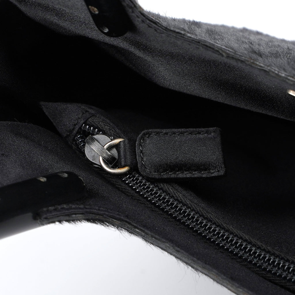 1998 Black Astrakhan Plastic Tote