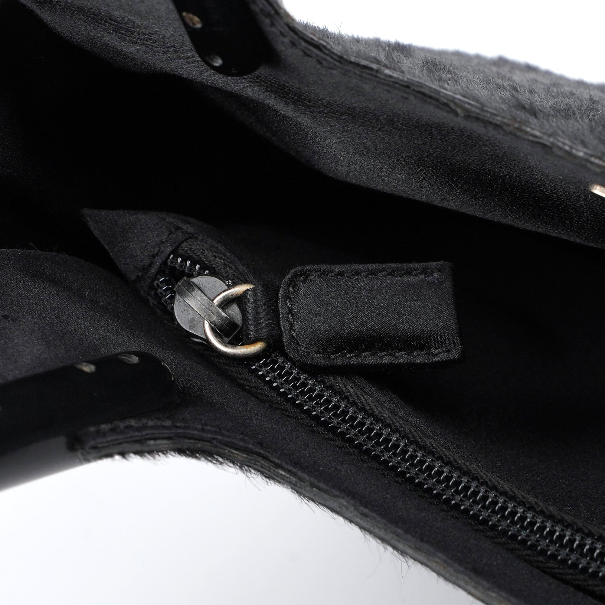 1998 Black Astrakhan Plastic Tote