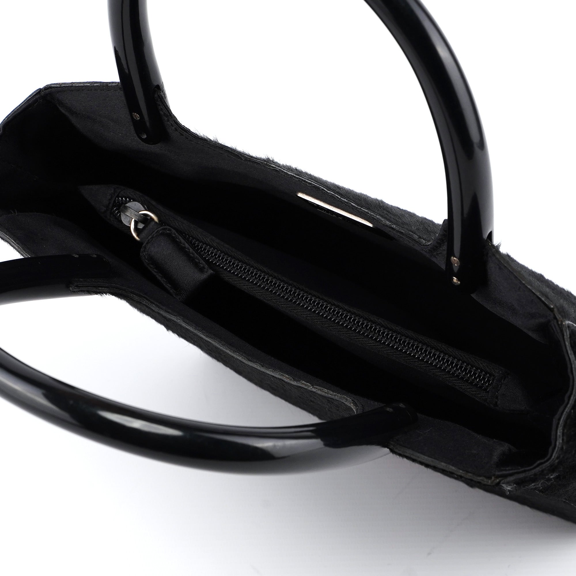 1998 Black Astrakhan Plastic Tote