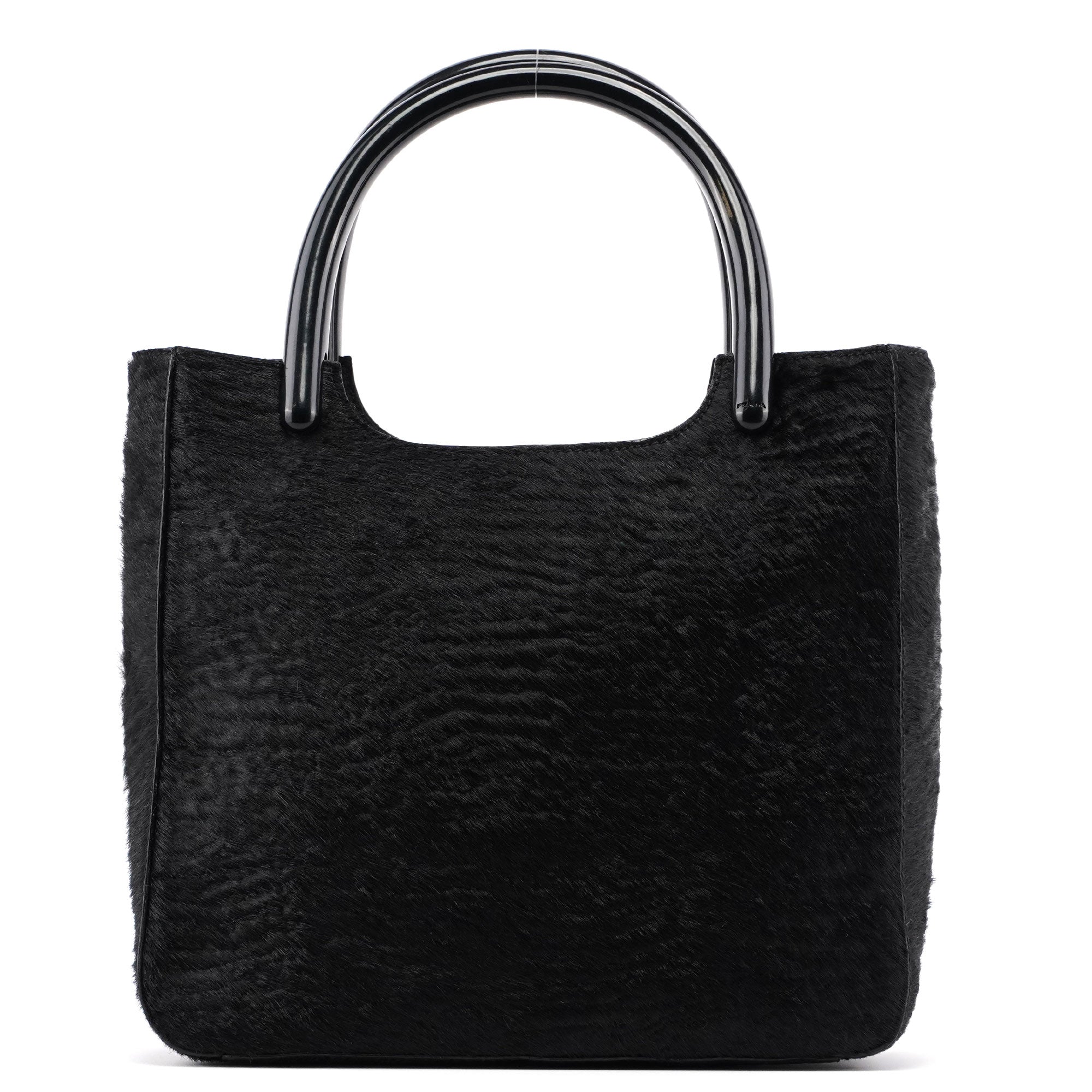 1998 Black Astrakhan Plastic Tote