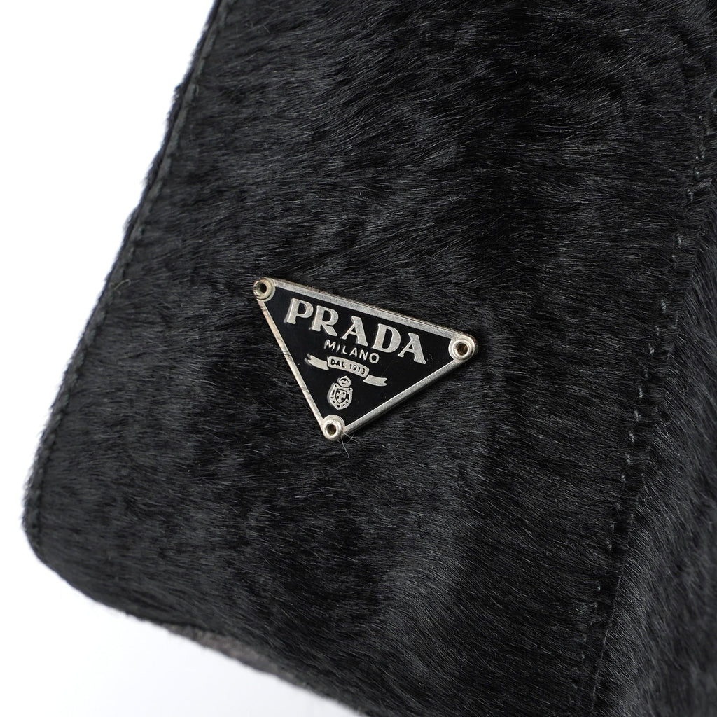 1998 Black Astrakhan Plastic Tote