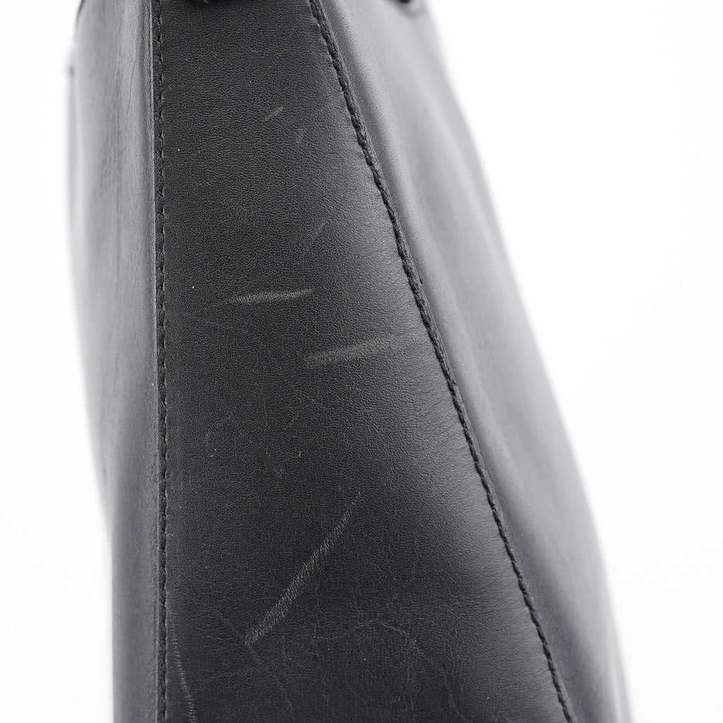 1998 Black Calfskin Acetate Shoulder Bag
