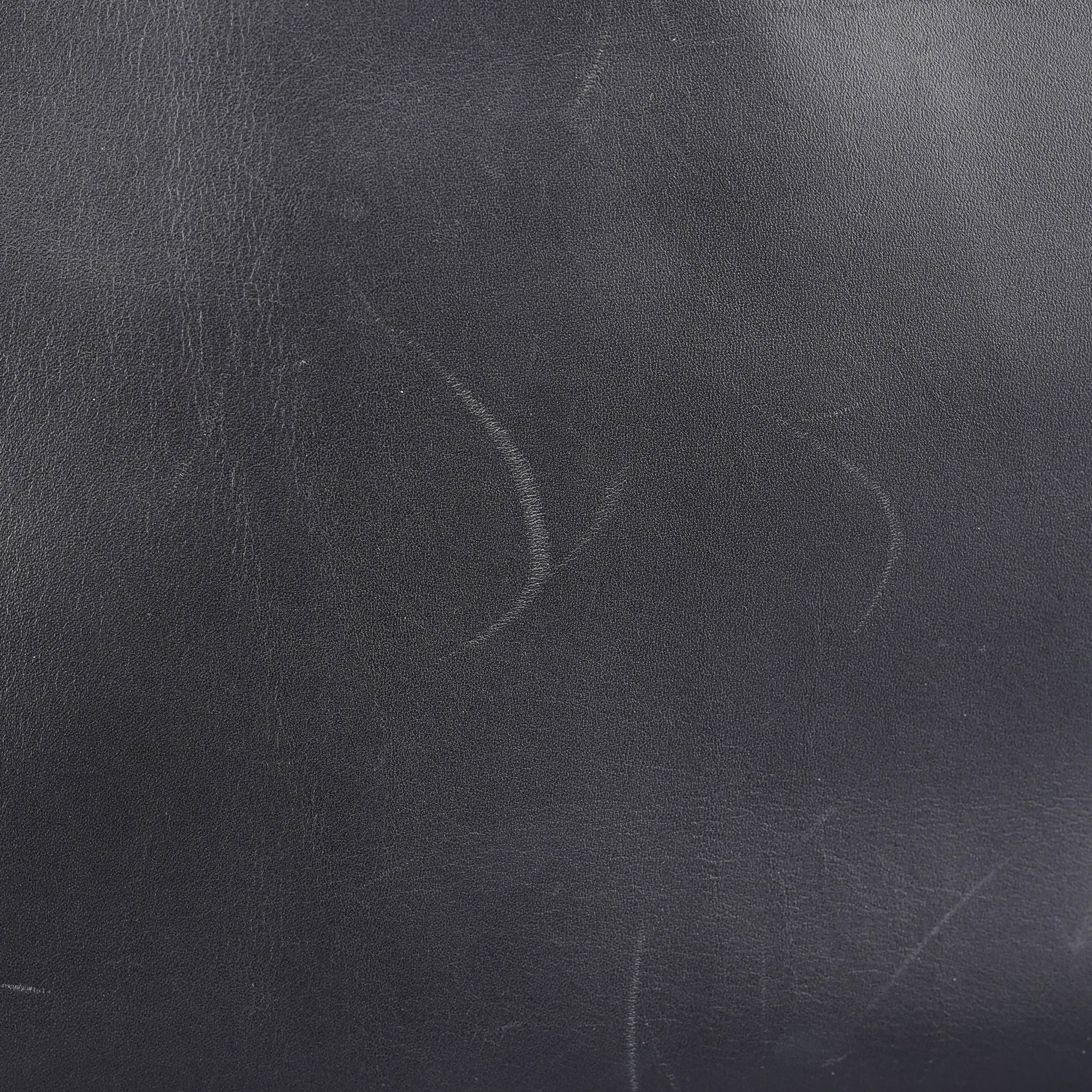 1998 Black Calfskin Acetate Shoulder Bag