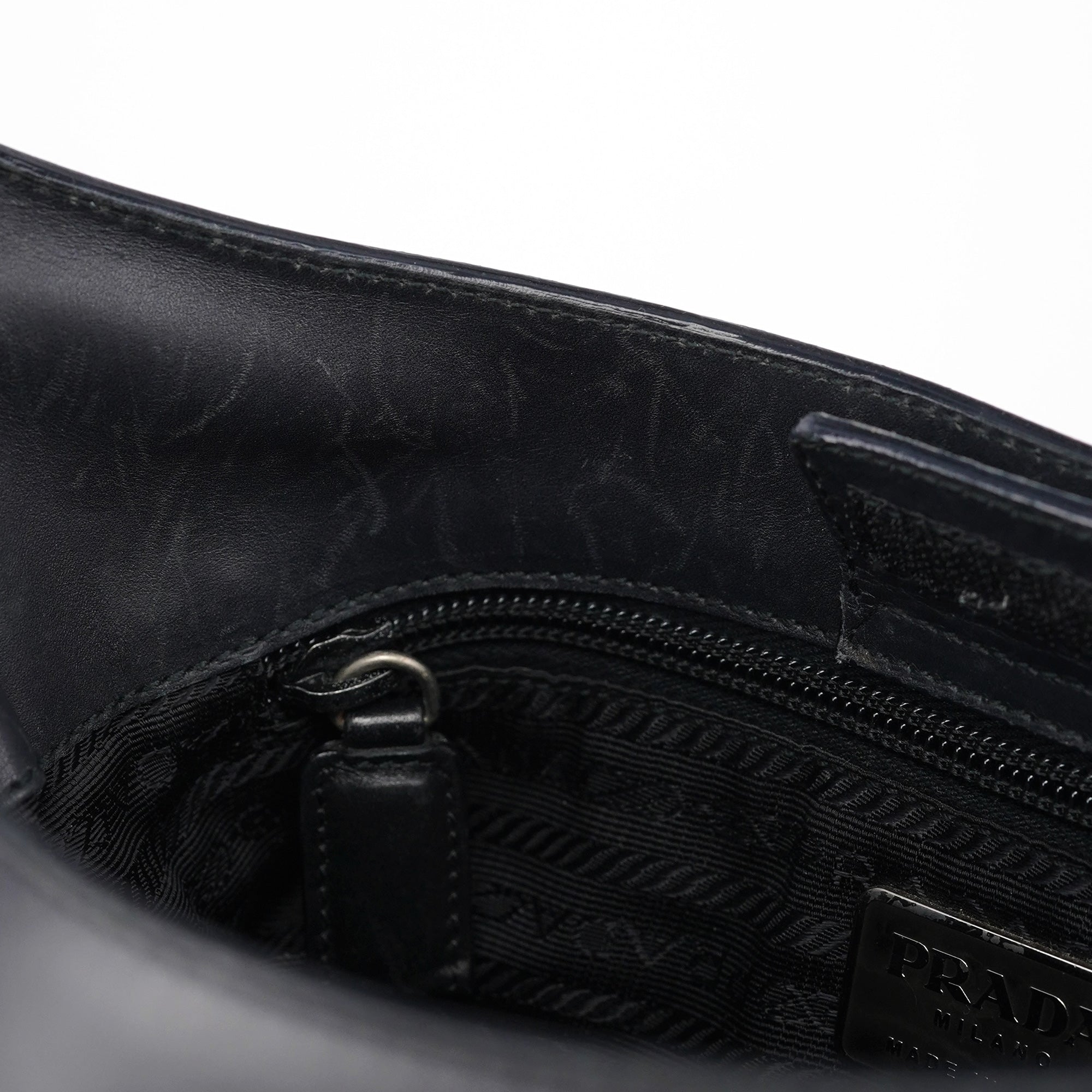 1998 Black Calfskin Acetate Shoulder Bag
