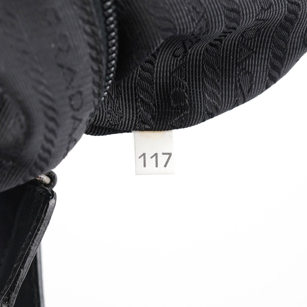 1998 Black Calfskin Acetate Shoulder Bag