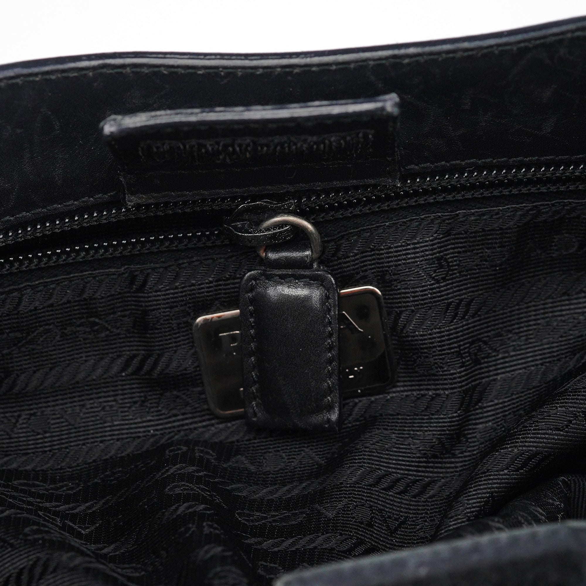 1998 Black Calfskin Acetate Shoulder Bag
