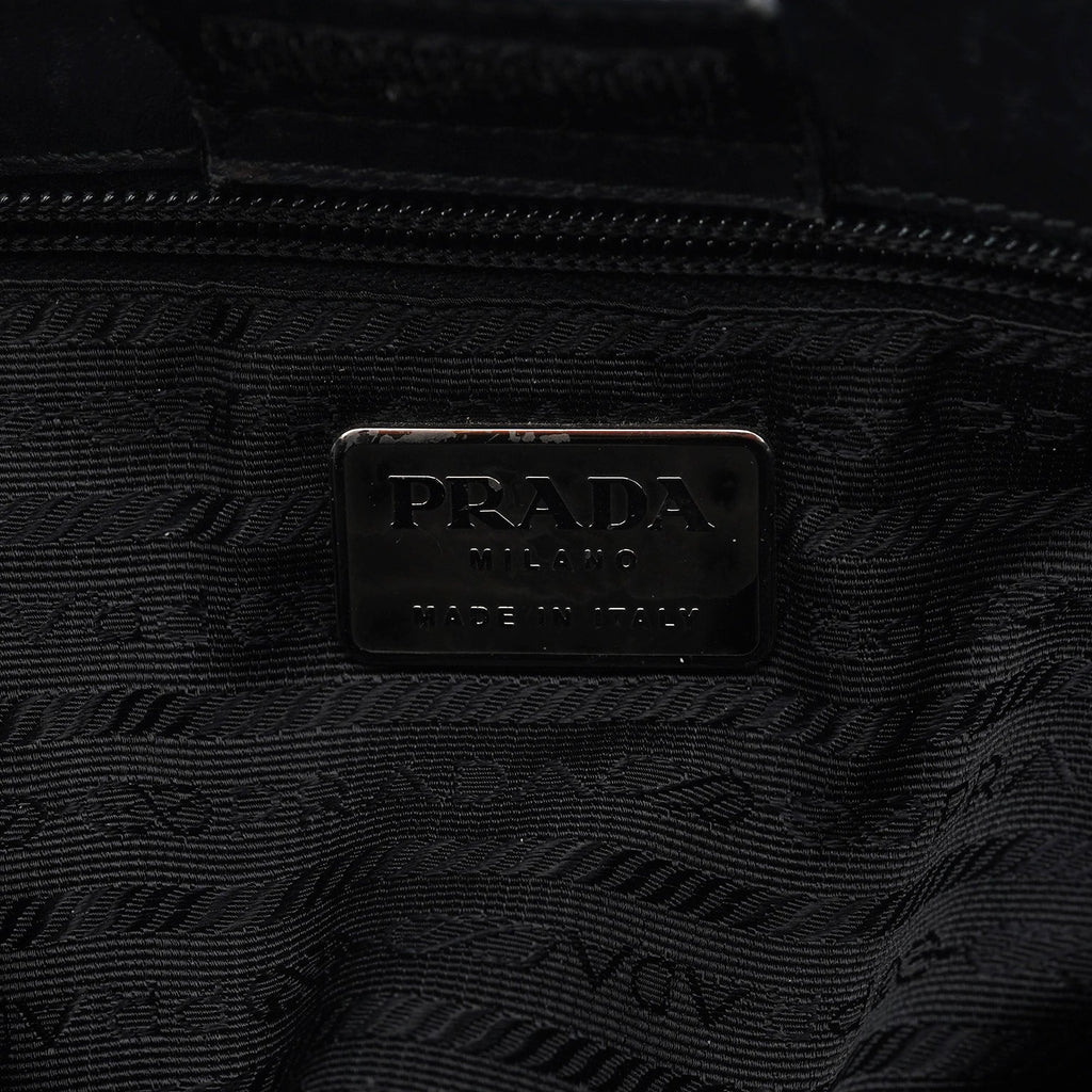 1998 Black Calfskin Acetate Shoulder Bag