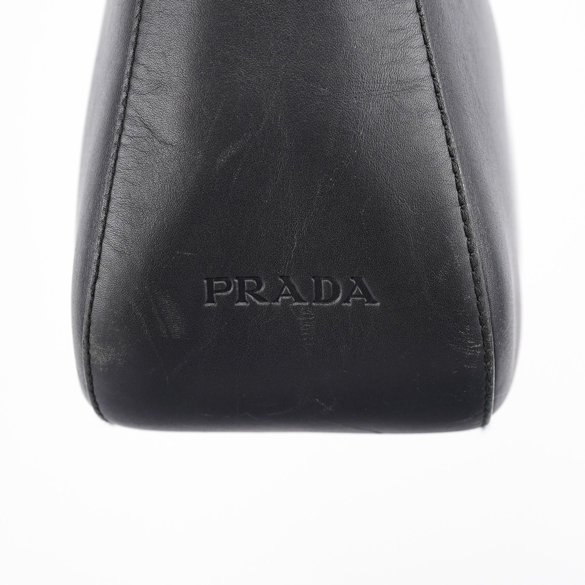 1998 Black Calfskin Acetate Shoulder Bag