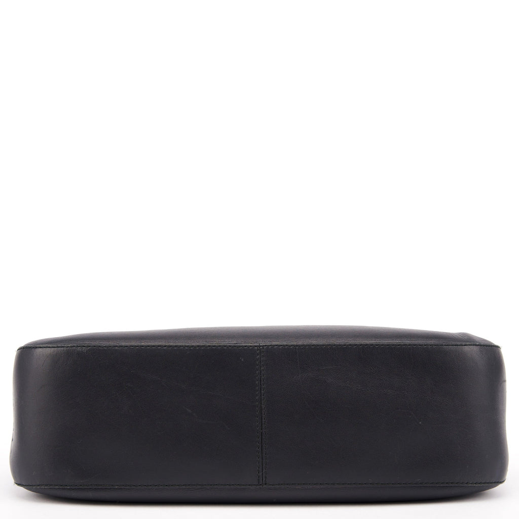 1998 Black Calfskin Acetate Shoulder Bag