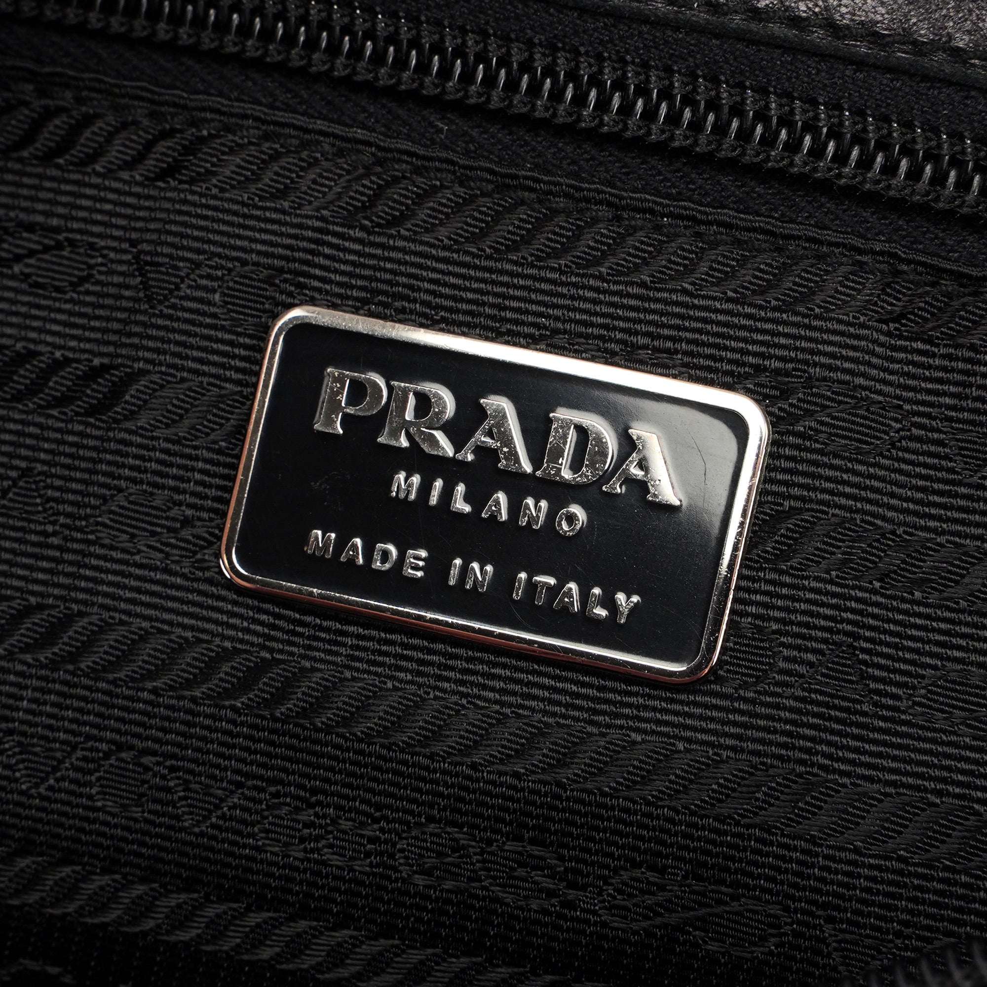 1998 Black Nappa Leather Plastic Shoulder Bag