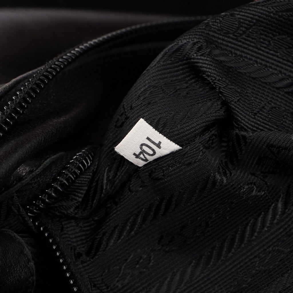 1998 Black Nappa Leather Plastic Shoulder Bag