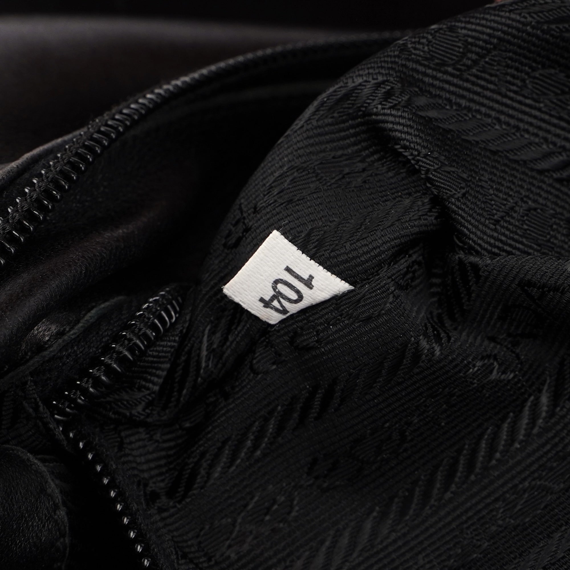1998 Black Nappa Leather Plastic Shoulder Bag