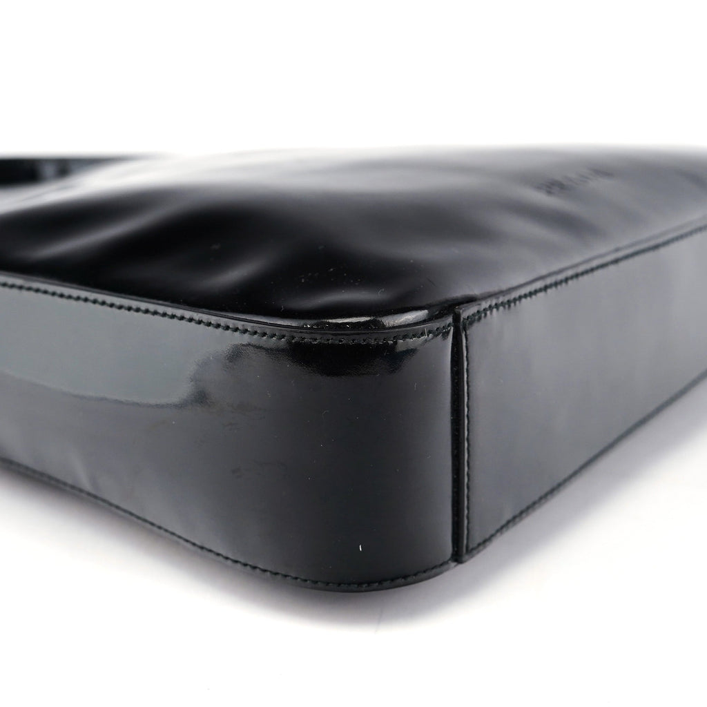 1998 Black Patent Leather Asim Shoulder Bag