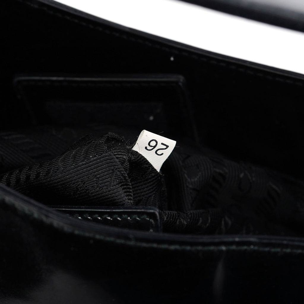 1998 Black Patent Leather Asim Shoulder Bag