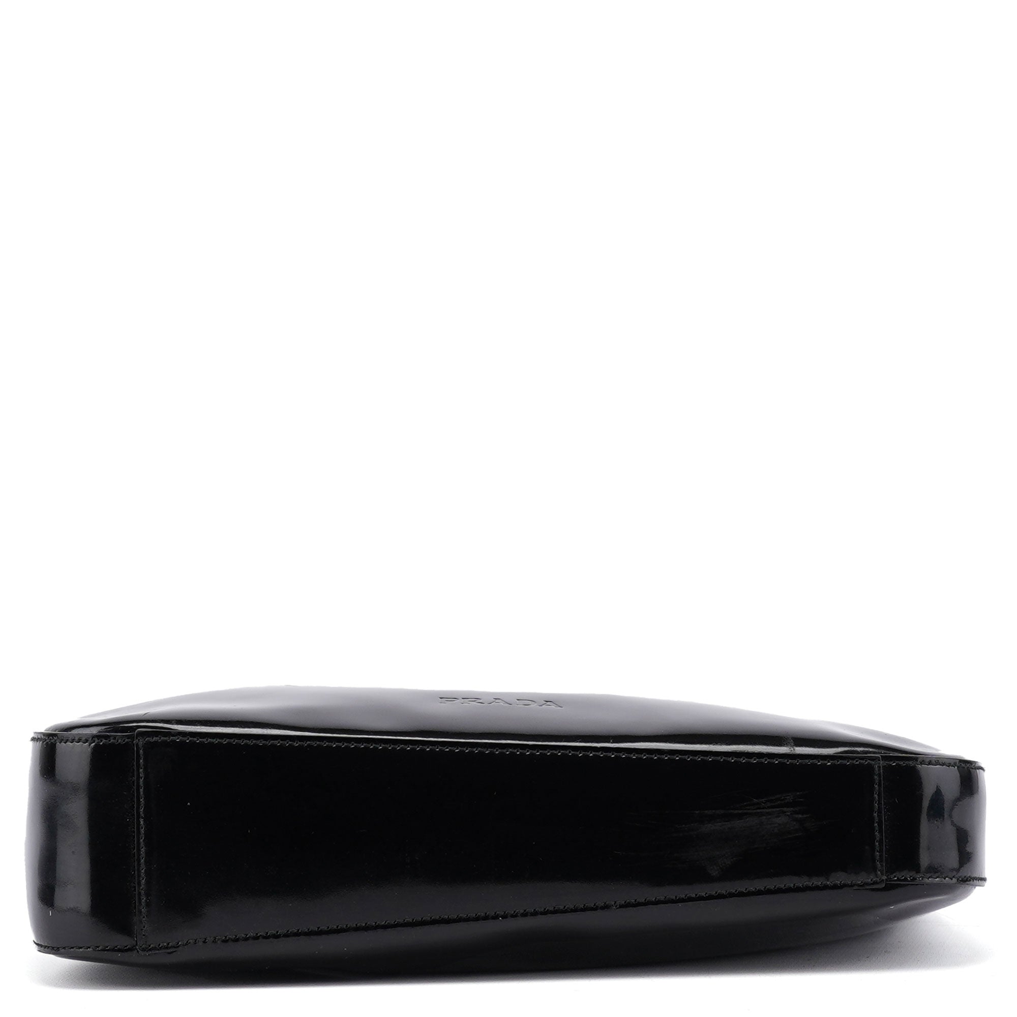 1998 Black Patent Leather Asim Shoulder Bag
