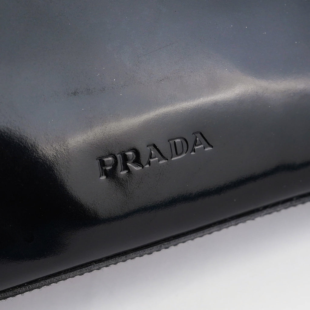 1998 Black Patent Leather Asim Shoulder Bag