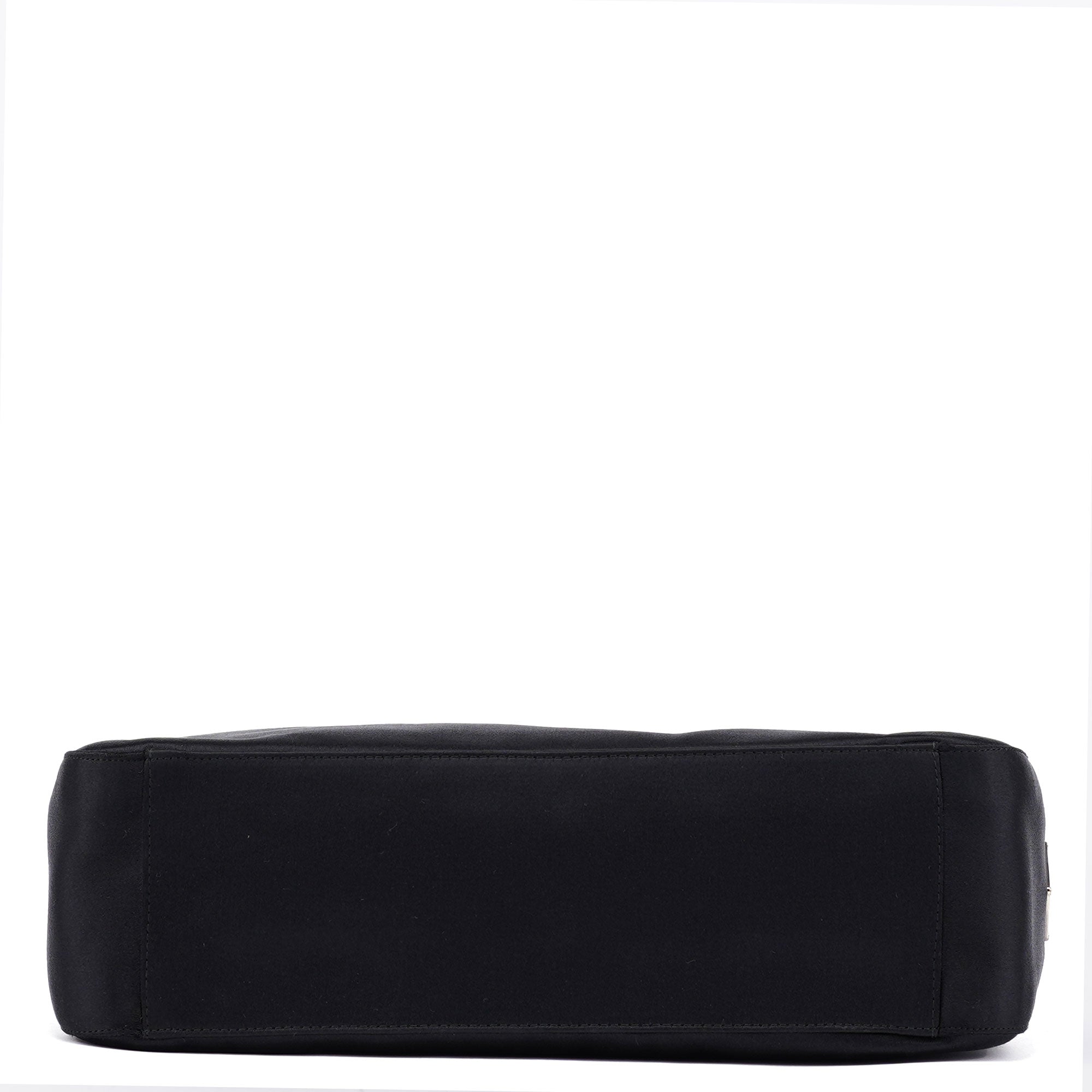 1998 Black Satin Asim Shoulder Bag