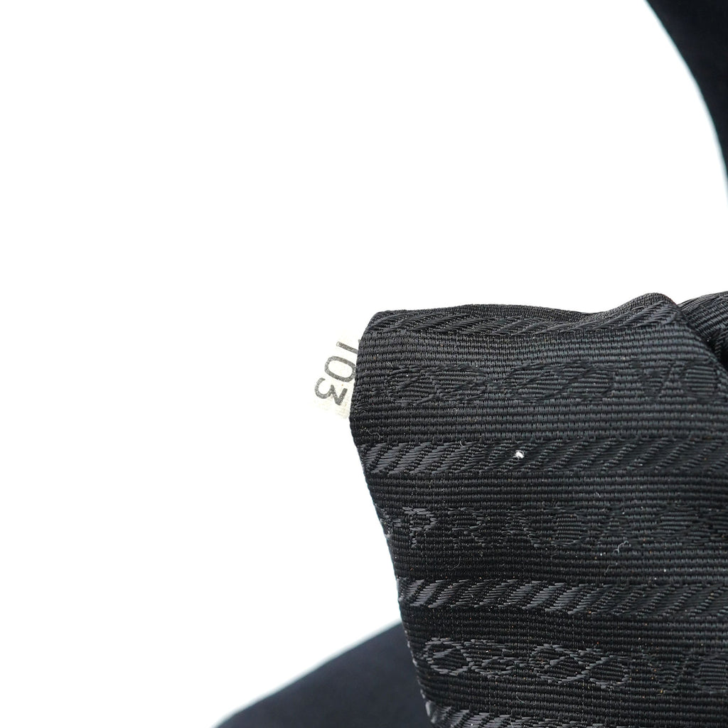 1998 Black Satin Asim Shoulder Bag