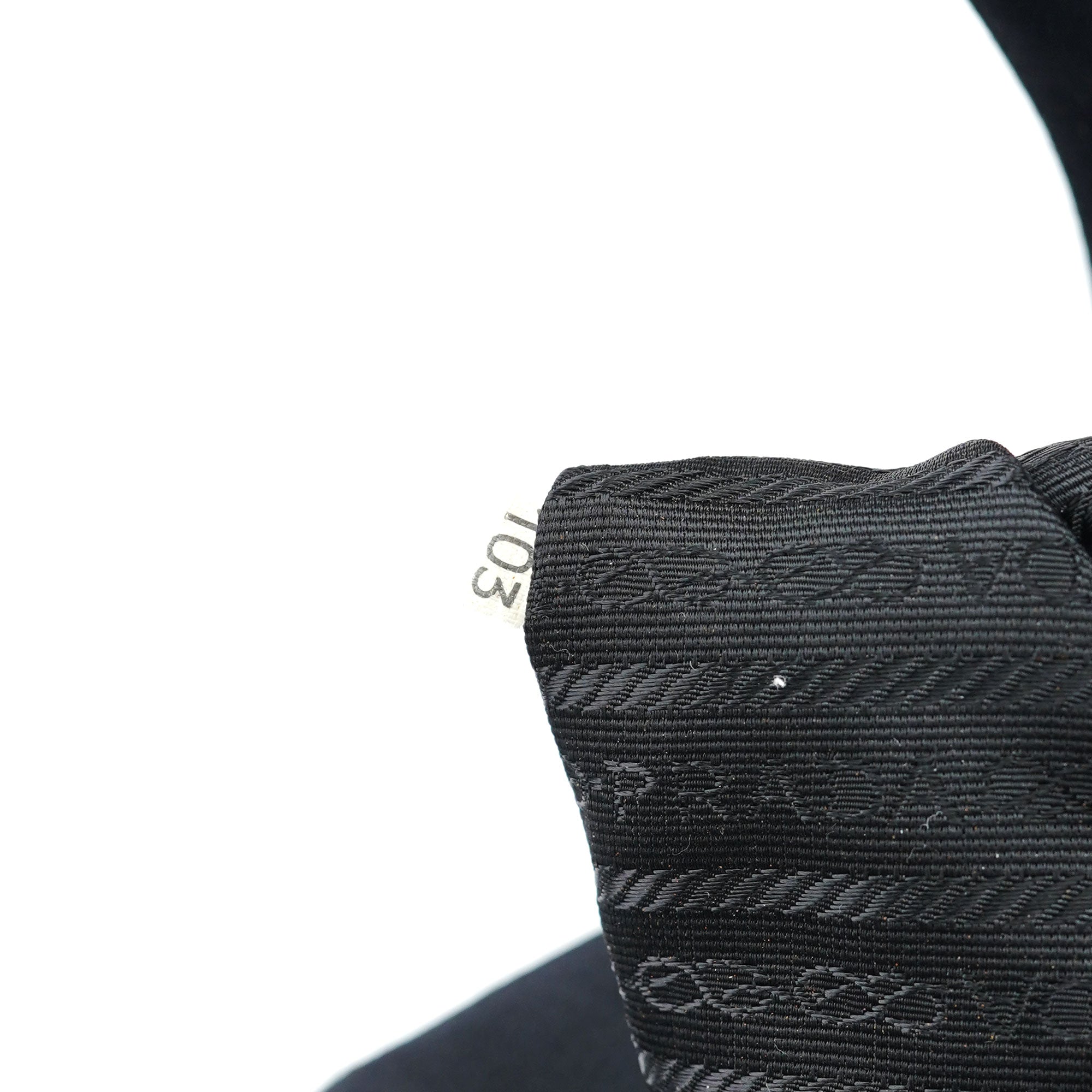 1998 Black Satin Asim Shoulder Bag