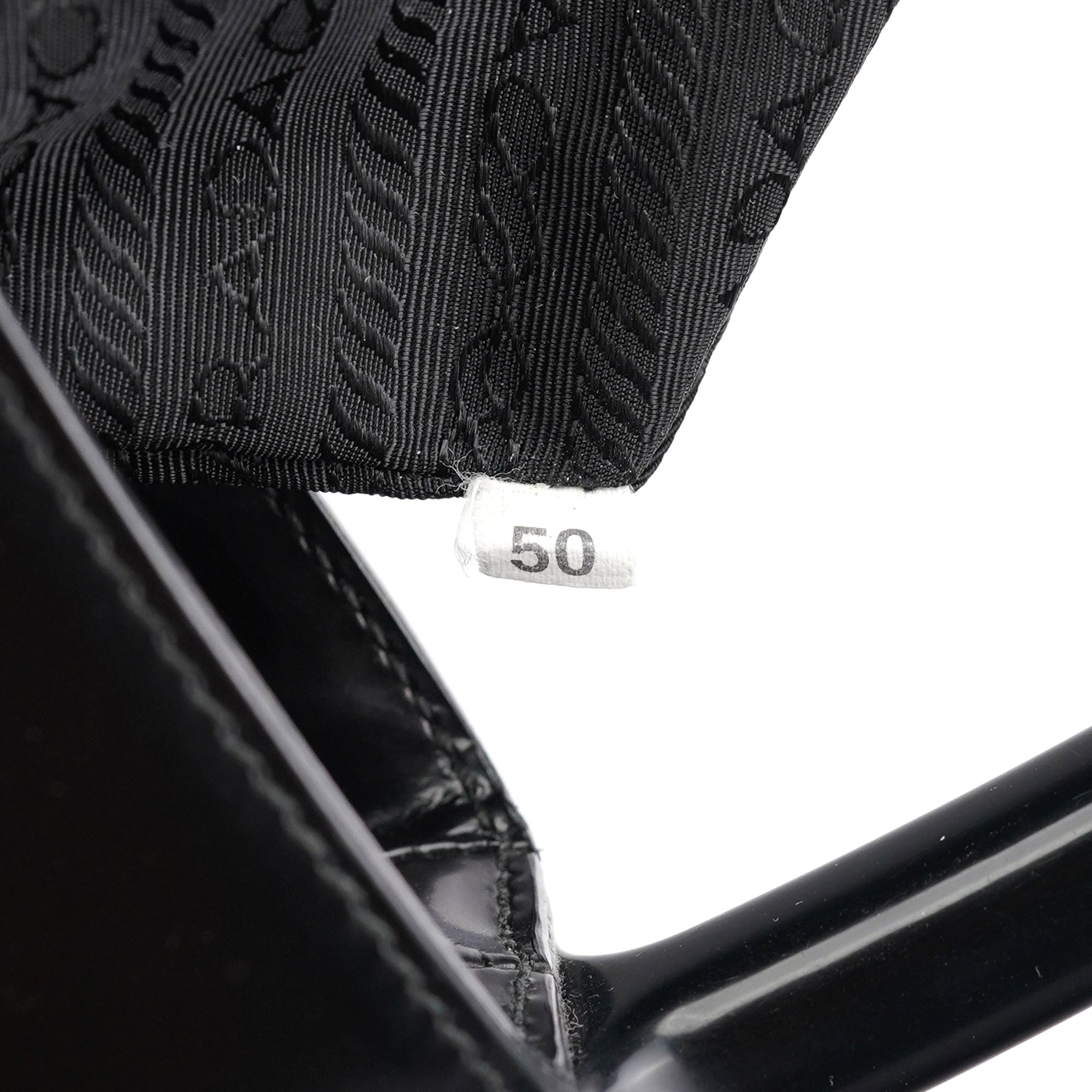1998 Black Spazzolato Plastic Shoulder Bag